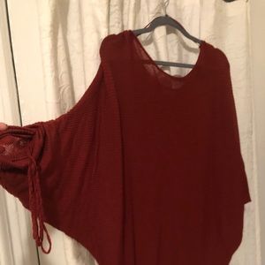 Zara burnt orange knit sweater